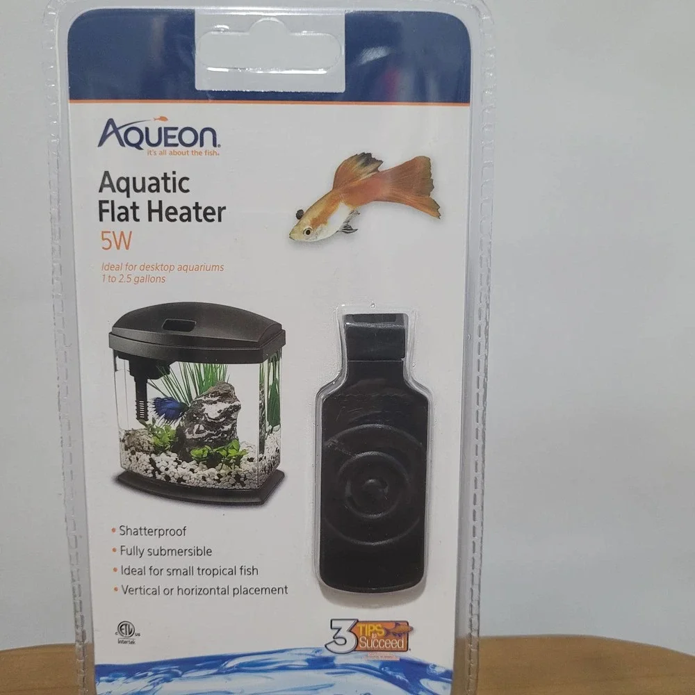 Aqueon Aquatic Flat Heater 5-Watts Black